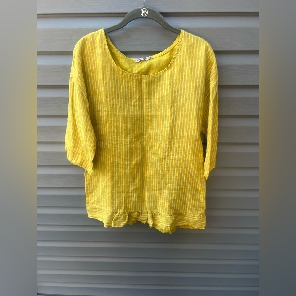 LUNGO L’ARNO tunic shirt | made in Italy | 100% Linen | size M